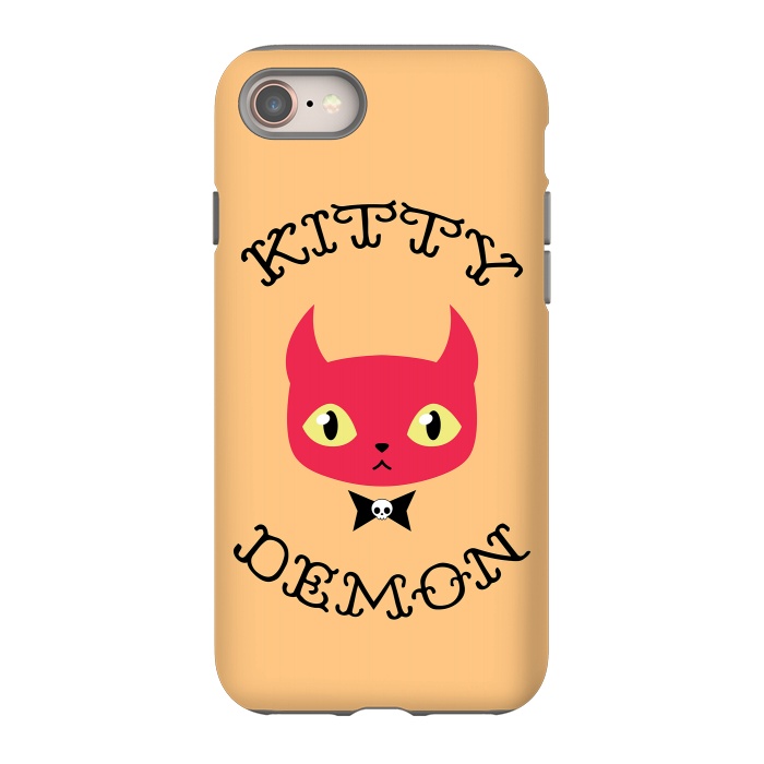 iPhone SE StrongFit Kitty demon by Laura Nagel