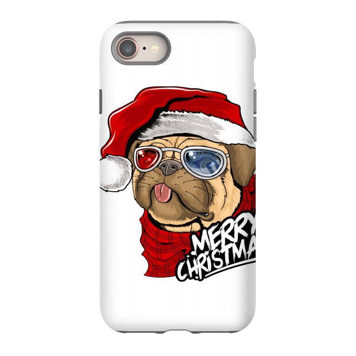 iPhone SE StrongFit cute santa dog  by haroulita