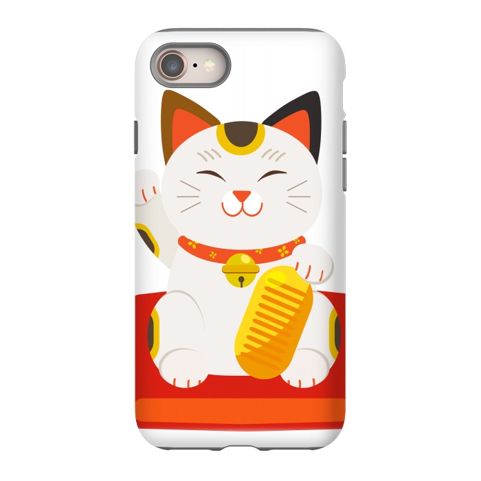 iPhone SE StrongFit lucky cat by haroulita