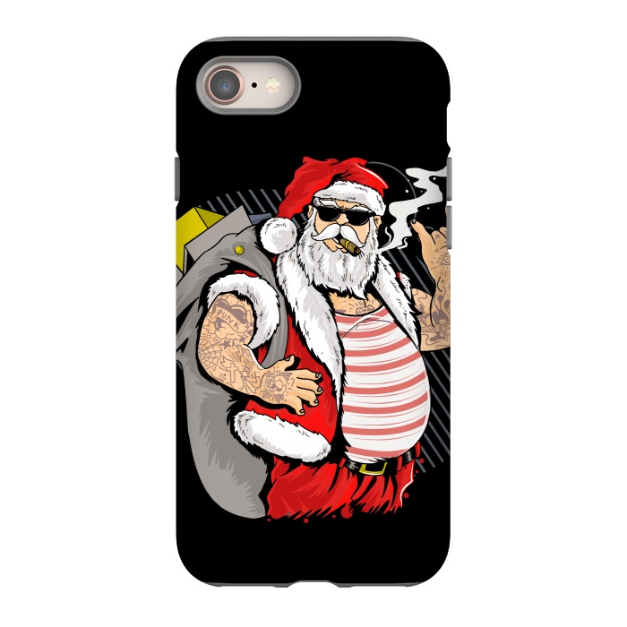 iPhone SE StrongFit funny santa x by haroulita