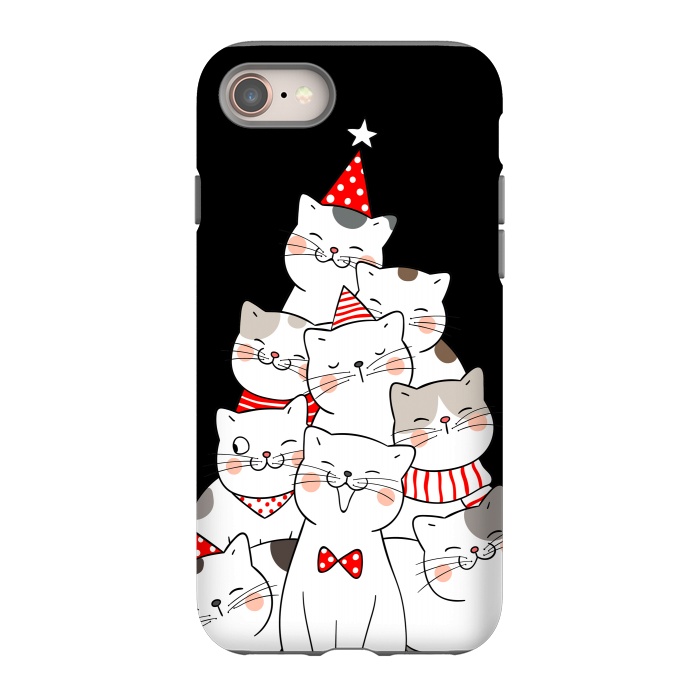 iPhone SE StrongFit christmas cats by haroulita