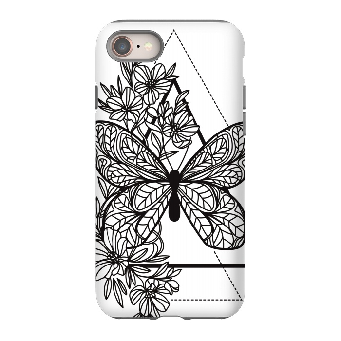 iPhone SE StrongFit bw butterfly by haroulita