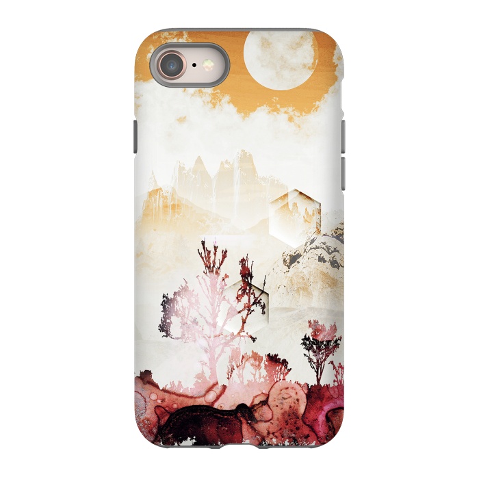 iPhone SE StrongFit Desert oasis painted landscape by Oana 