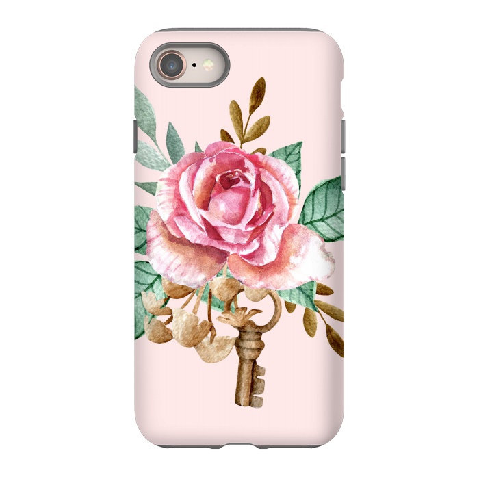 iPhone SE StrongFit Vintage rose by Julia Badeeva
