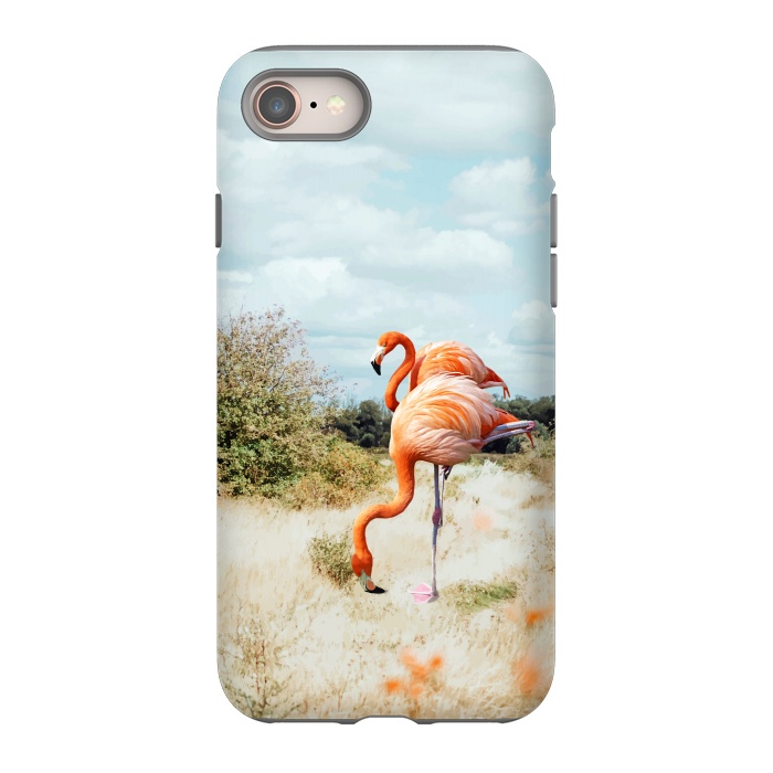 iPhone SE StrongFit Flamingo Couple by Uma Prabhakar Gokhale