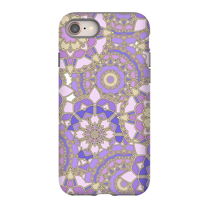 iPhone SE StrongFit Purple mosaic by Julia Badeeva