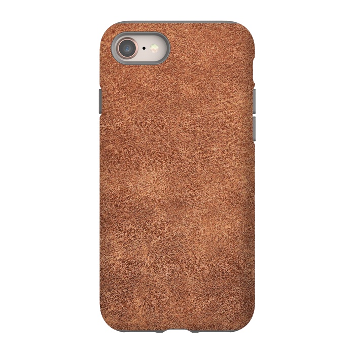 iPhone SE StrongFit Brown leather texture  by Winston