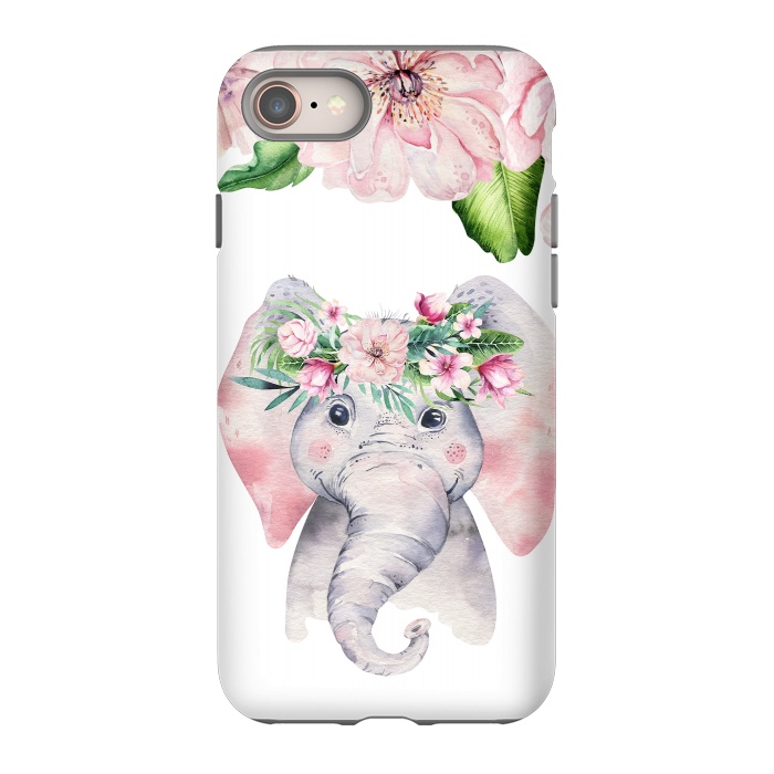 iPhone SE StrongFit Flower Elephant by  Utart