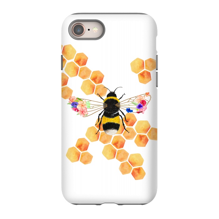 iPhone SE StrongFit Floral Honeycomb  by Amaya Brydon