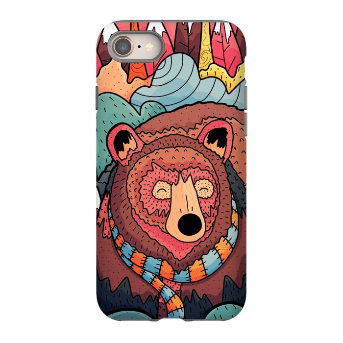 iPhone SE StrongFit Winter bear forest by Steve Wade (Swade)