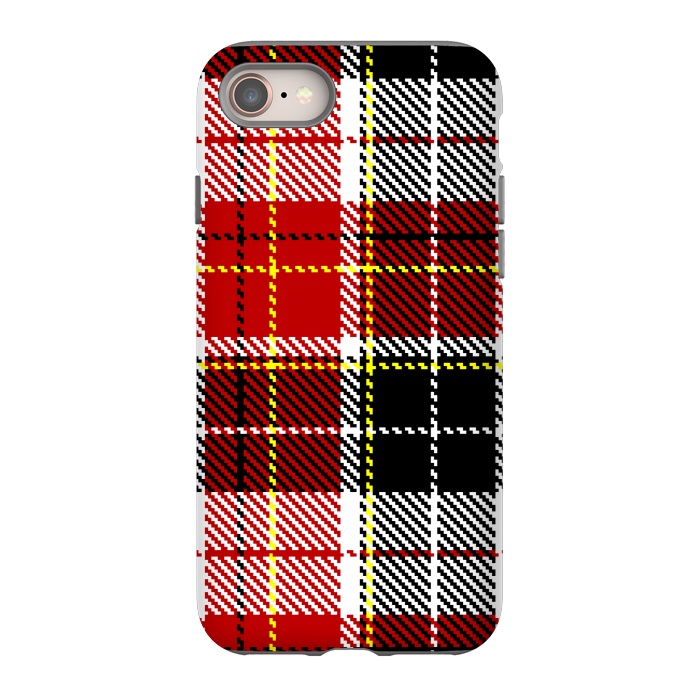 iPhone SE StrongFit RED AND  BLACK CHECKS by MALLIKA