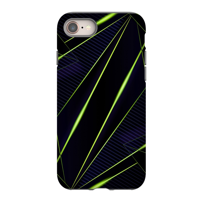 iPhone SE StrongFit vivid green geometric by haroulita