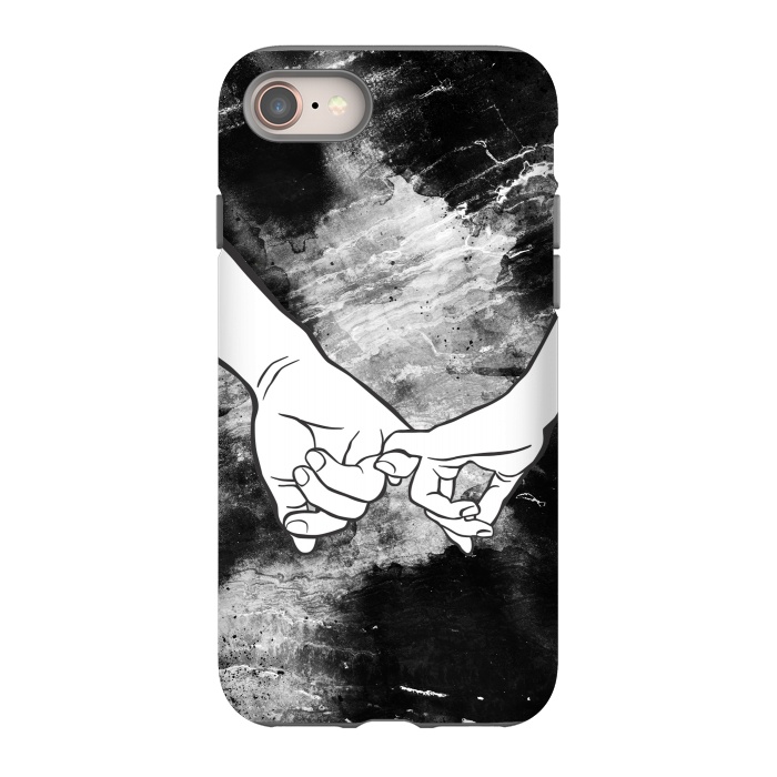 iPhone SE StrongFit Couple holding hands dark marble by Oana 