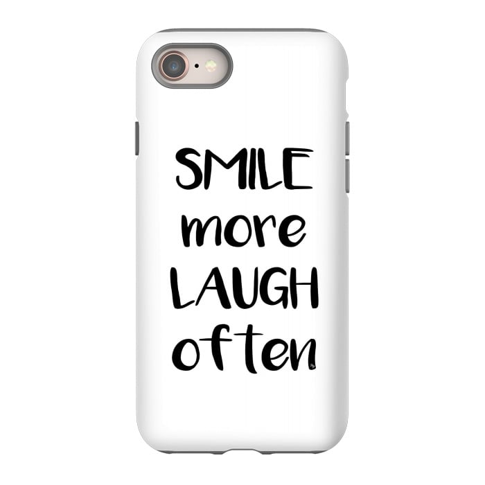 iPhone SE StrongFit Smile more quote white by Martina