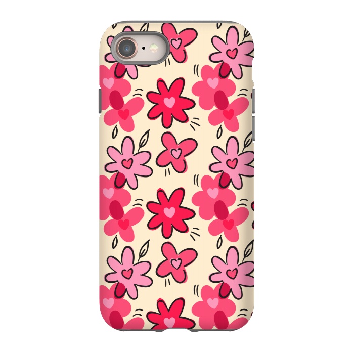iPhone SE StrongFit FLORAL HEART PATTERN by MALLIKA