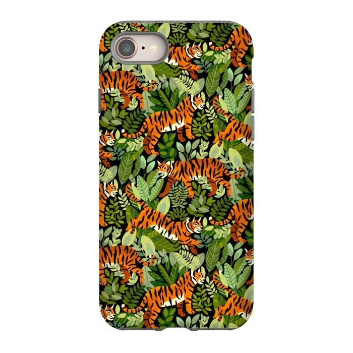 iPhone SE StrongFit Bangel Tiger Jungle  by Tigatiga