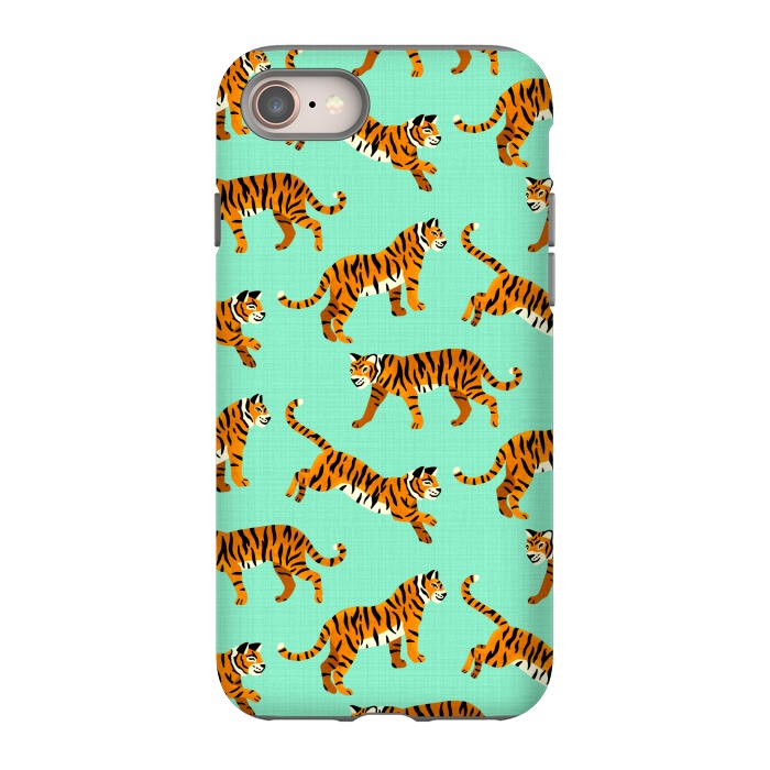 iPhone SE StrongFit Bangel Tigers - Mint  by Tigatiga