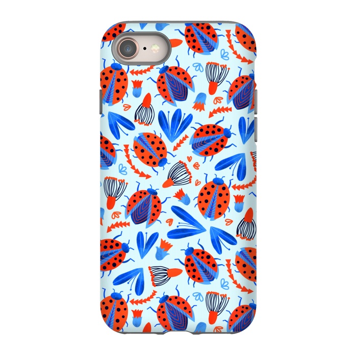 iPhone SE StrongFit Classic Ladybird Botanical  by Tigatiga