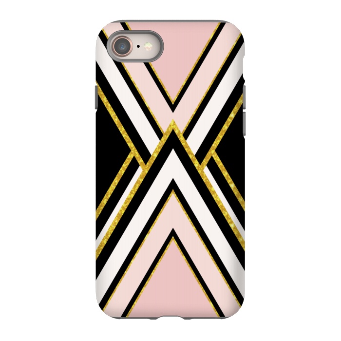 iPhone SE StrongFit Pink gold geometric by Jms