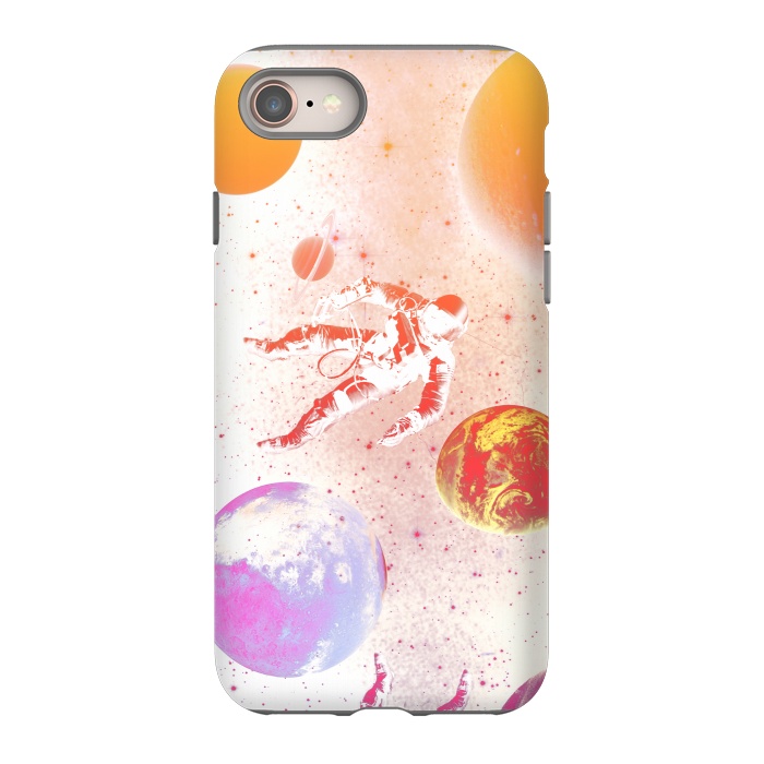 iPhone SE StrongFit Astronaut in Space - Colorful gradient by Oana 