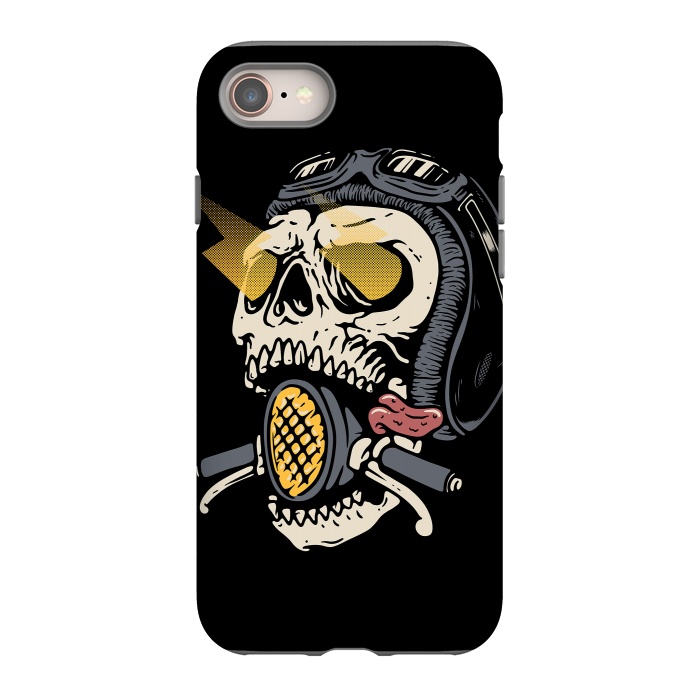 iPhone SE StrongFit Skull Biker 1 by Afif Quilimo