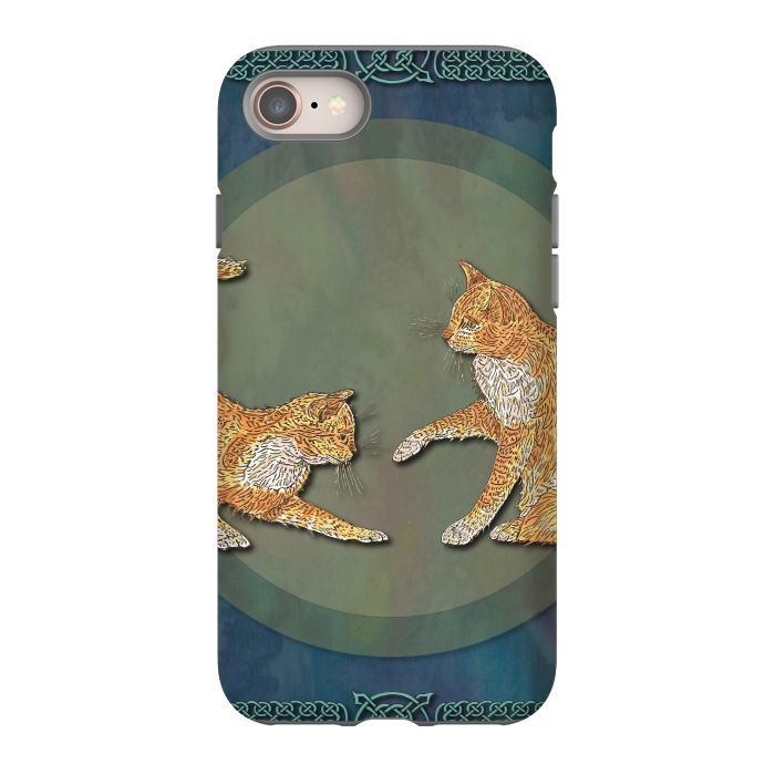 iPhone SE StrongFit Ginger Cats by Lotti Brown