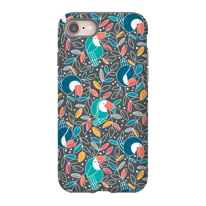 iPhone SE StrongFit Tossed Toucan by gingerlique