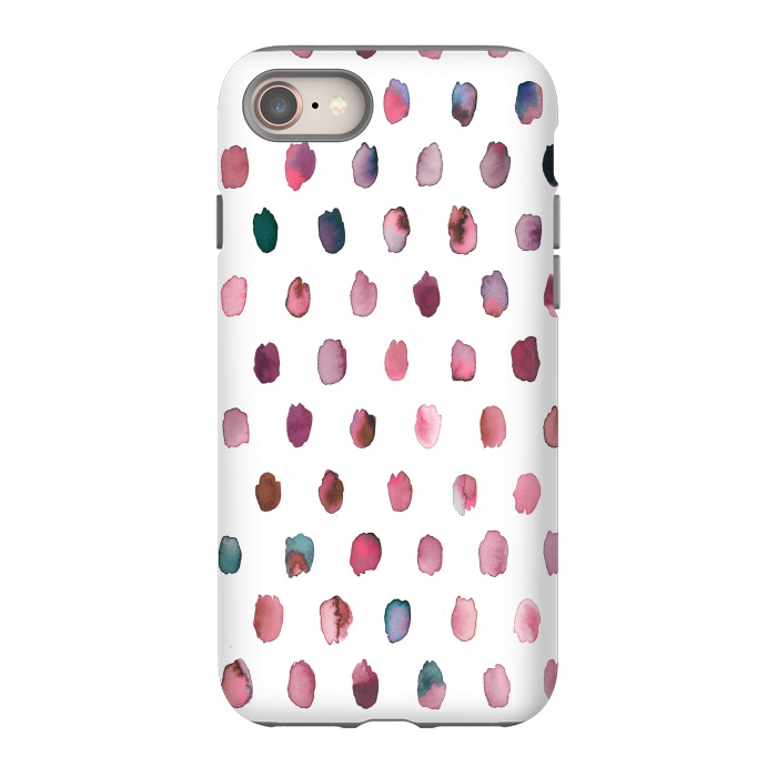 iPhone SE StrongFit Artist Palette Pink Dots by Ninola Design