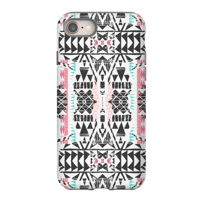 iPhone SE StrongFit Playful tribal ethnic triangles by Oana 