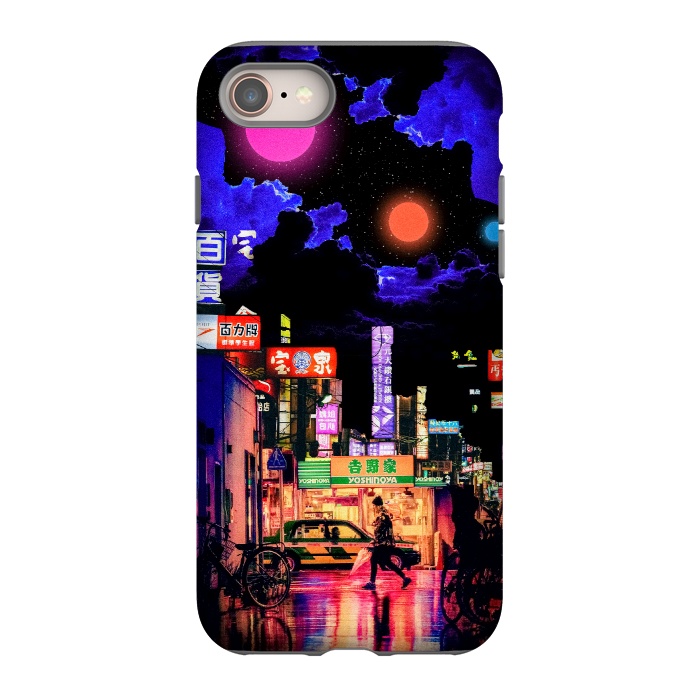 iPhone SE StrongFit Neon streets by Steve Wade (Swade)