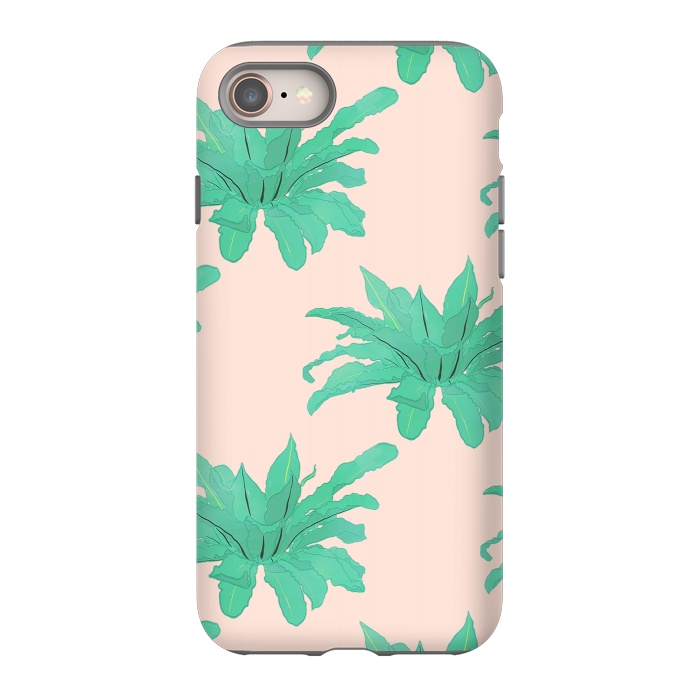 iPhone SE StrongFit Pretty Watercolor Pink Peach Floral Girly Design by InovArts