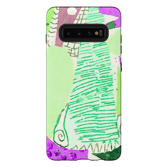 Galaxy S10 plus StrongFit Watermelon by Afif Quilimo