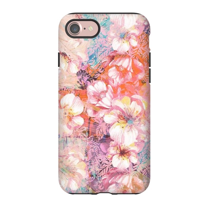 iPhone 7 StrongFit Colorful brushed roses painting by Oana 