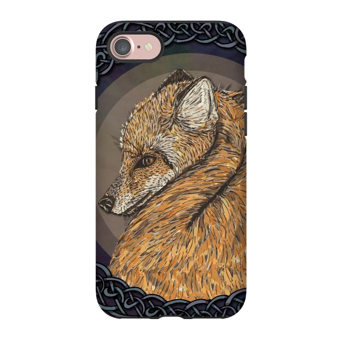 iPhone 7 StrongFit Celtic Fox by Lotti Brown