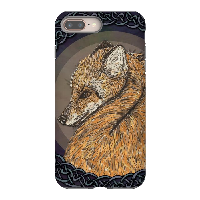 iPhone 7 plus StrongFit Celtic Fox by Lotti Brown
