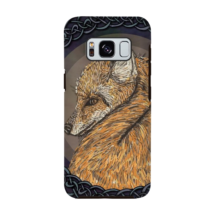 Galaxy S8 StrongFit Celtic Fox by Lotti Brown