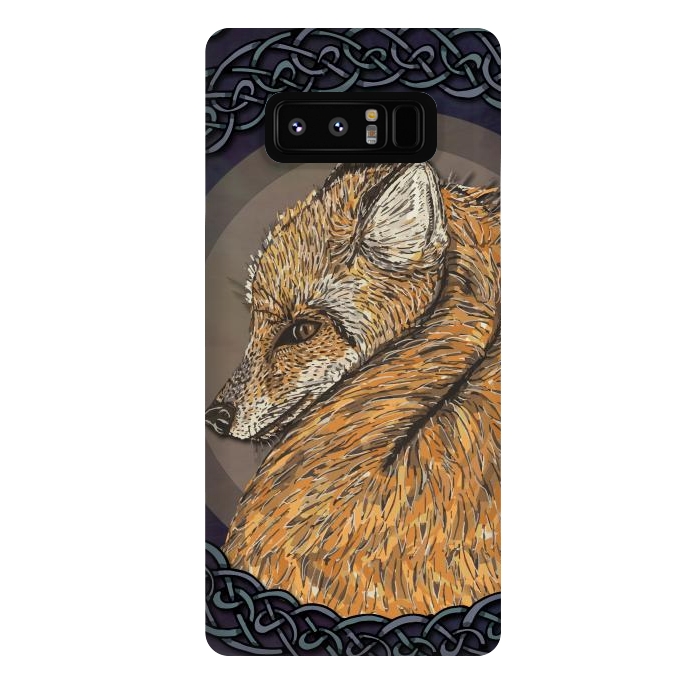 Galaxy Note 8 StrongFit Celtic Fox by Lotti Brown