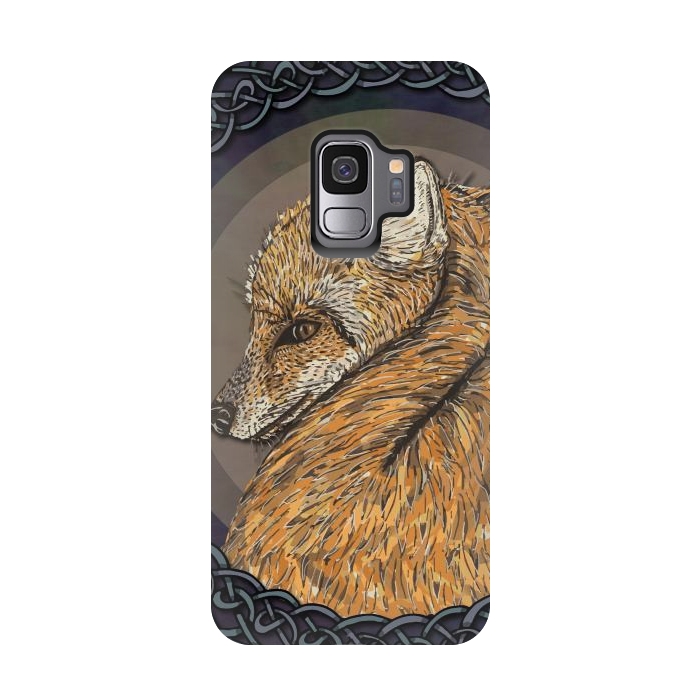 Galaxy S9 StrongFit Celtic Fox by Lotti Brown