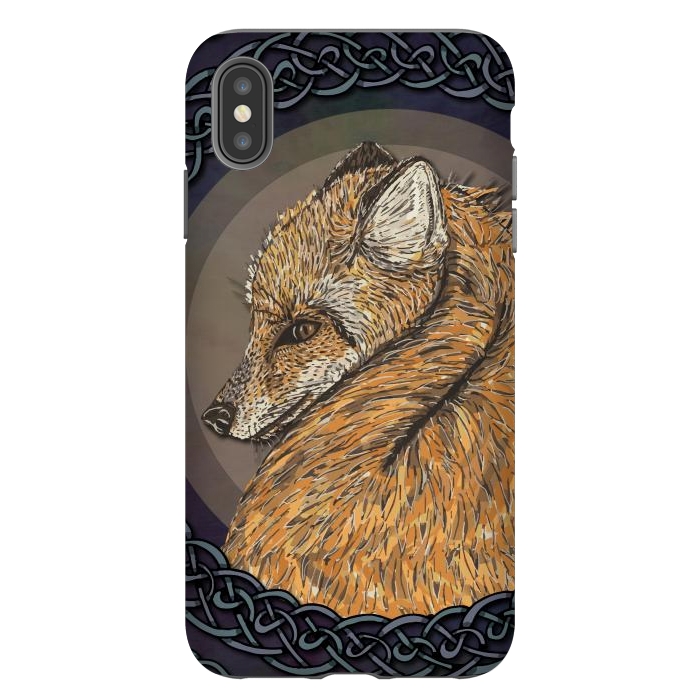 iPhone Xs Max StrongFit Celtic Fox by Lotti Brown