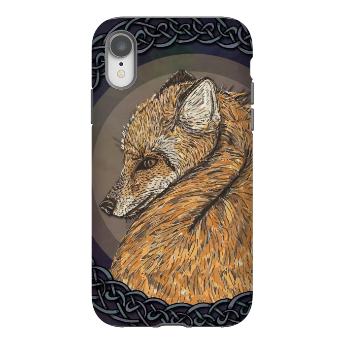 iPhone Xr StrongFit Celtic Fox by Lotti Brown