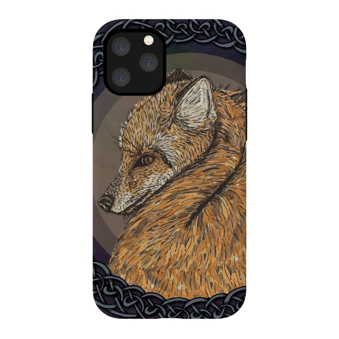 iPhone 11 Pro StrongFit Celtic Fox by Lotti Brown