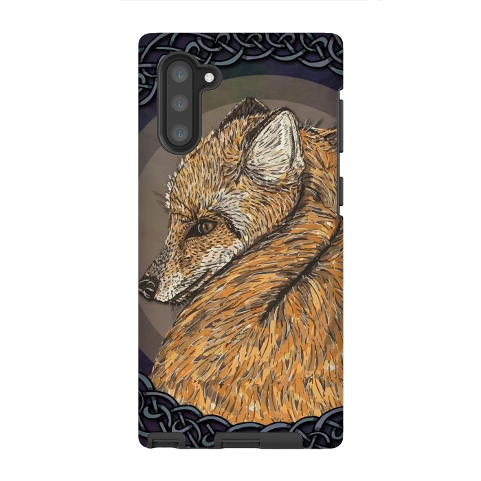 Galaxy Note 10 StrongFit Celtic Fox by Lotti Brown