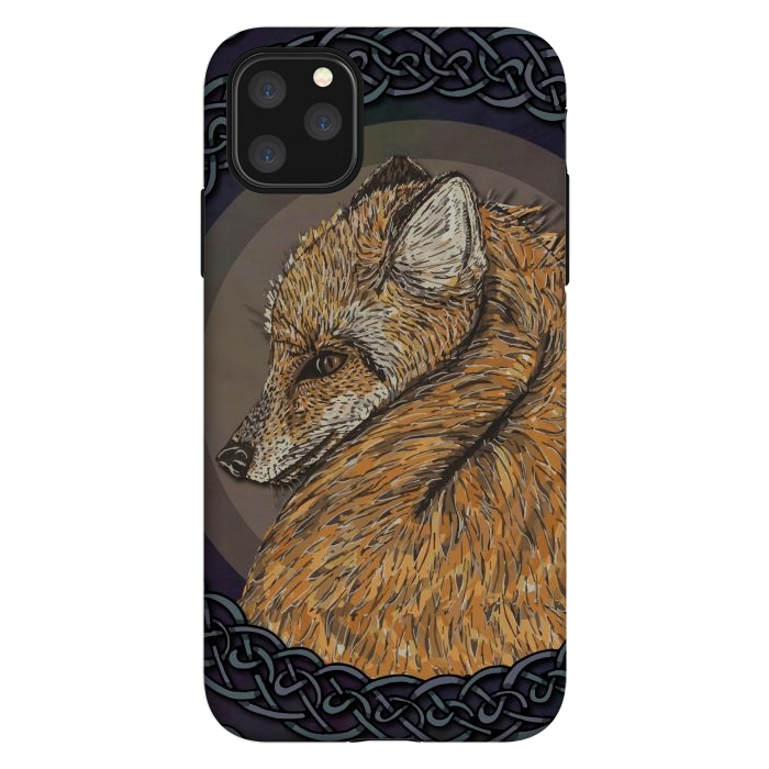 iPhone 11 Pro Max StrongFit Celtic Fox by Lotti Brown