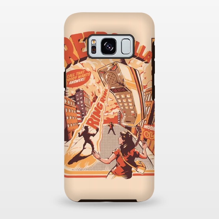Galaxy S8 plus StrongFit  Retro Phonezilla by Ilustrata
