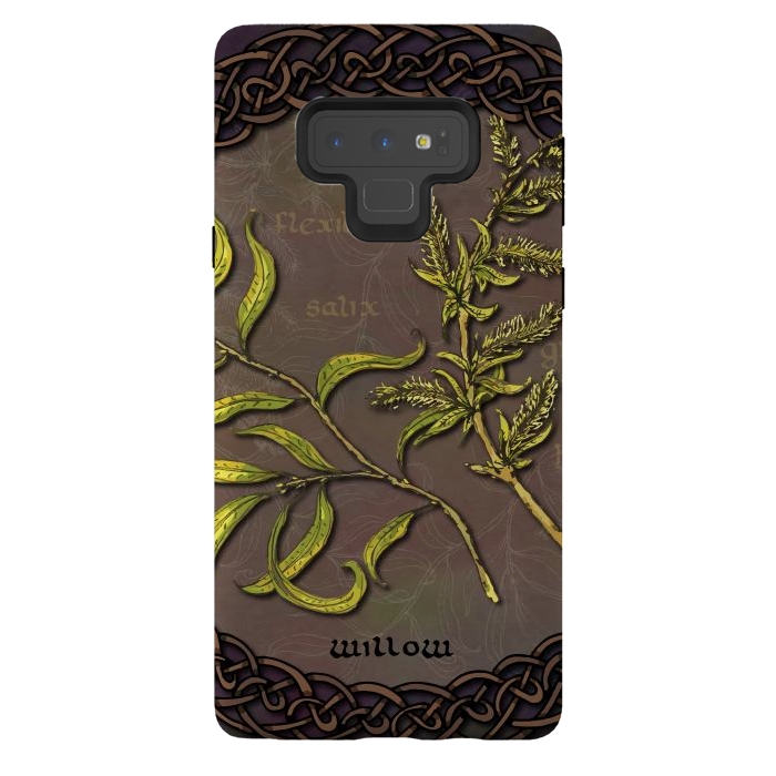 Galaxy Note 9 StrongFit Celtic Willow by Lotti Brown