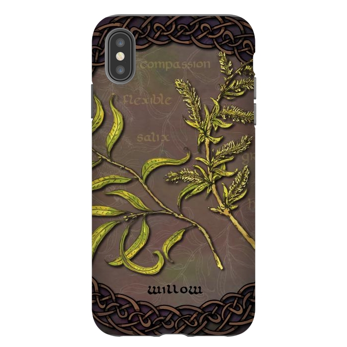 iPhone Xs Max StrongFit Celtic Willow by Lotti Brown