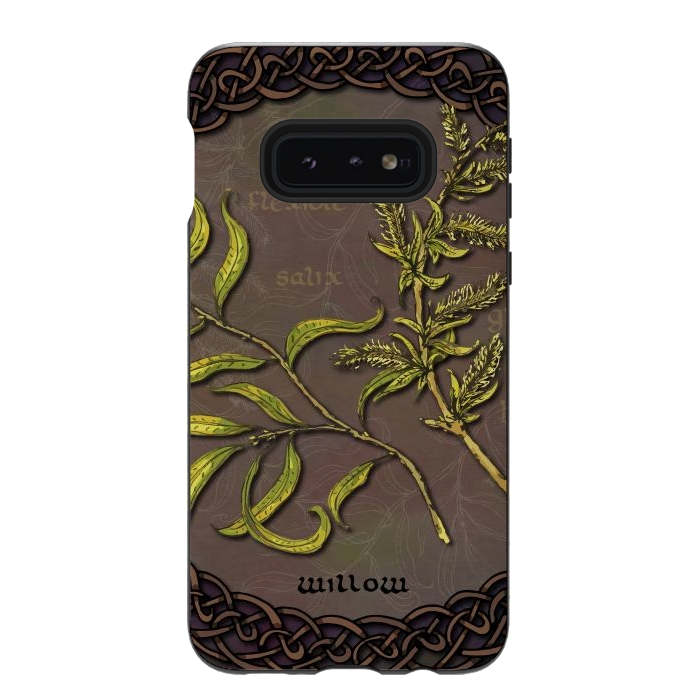 Galaxy S10e StrongFit Celtic Willow by Lotti Brown