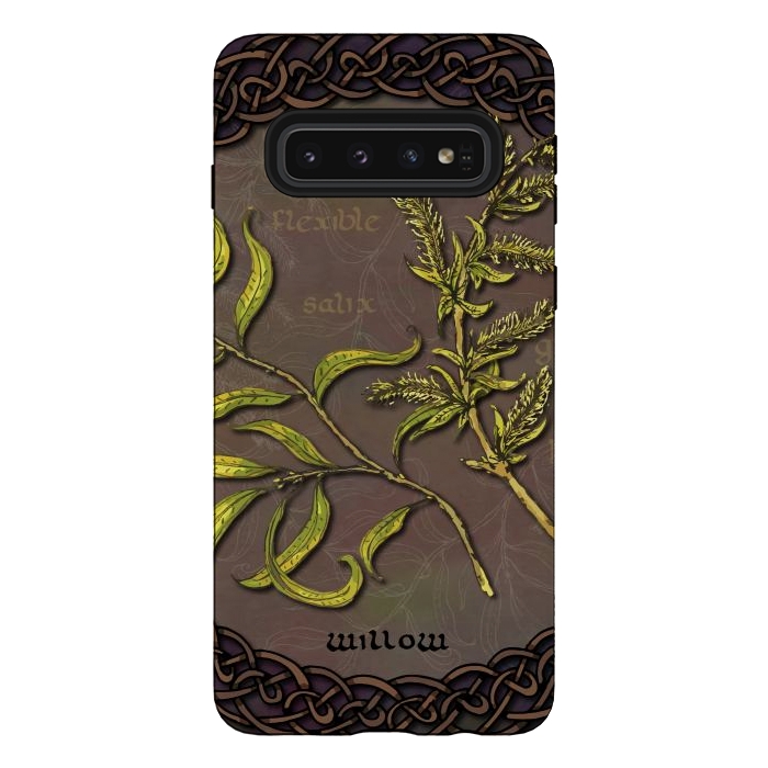 Galaxy S10 StrongFit Celtic Willow by Lotti Brown
