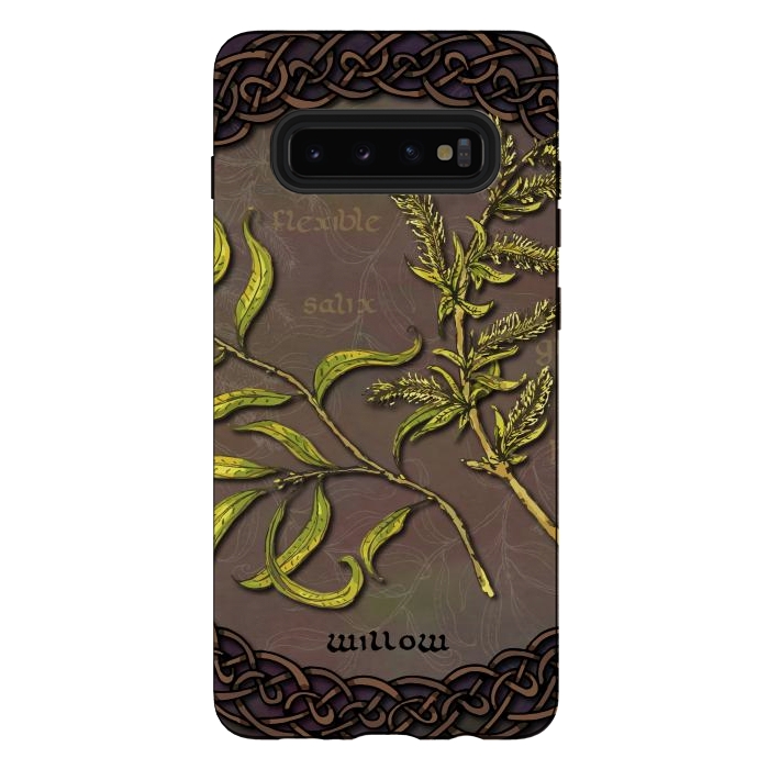 Galaxy S10 plus StrongFit Celtic Willow by Lotti Brown