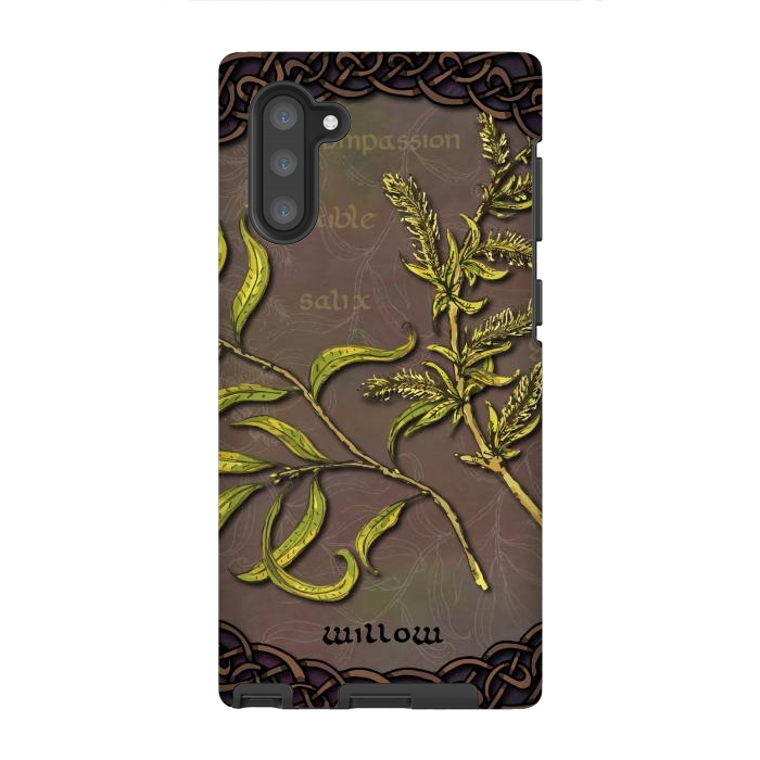Galaxy Note 10 StrongFit Celtic Willow by Lotti Brown